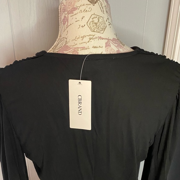 NWT CBRAND Cross Front Long Sleeve Bodysuit - Small - Picture 5 of 5